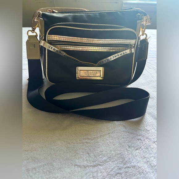 Versace Handbags - Versace Black and Gold Baby Bag